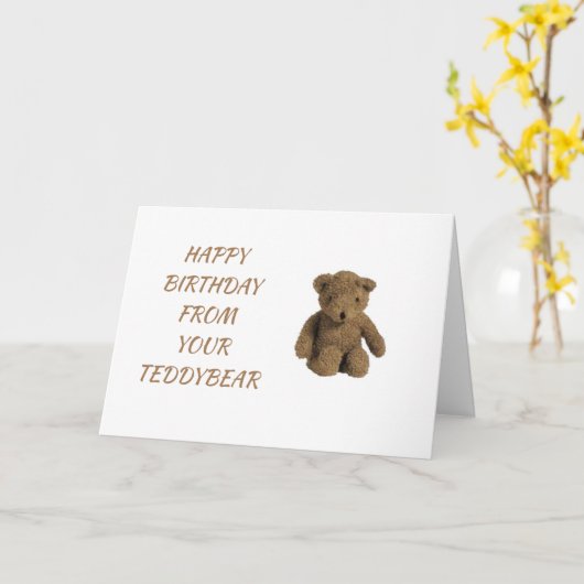 LATEN WE 'JULLIE' OP JE BIRTHDAAG BLIJVEN. KAART (Gele Bloem)