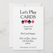 Laten we Kaarten afspelen met een stevige uitnodig (Voorkant)