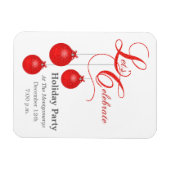 Laten we Kerstmis vieren en de datum redden Magneet (Horizontaal)