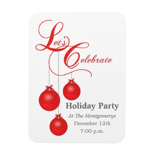 Laten we Kerstmis vieren en de datum redden Magneet (Verticaal)