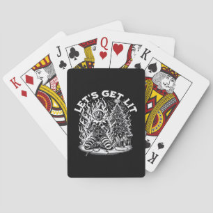Laten we Kerstmis Vieren Kerstfeest Vieren Pokerkaarten