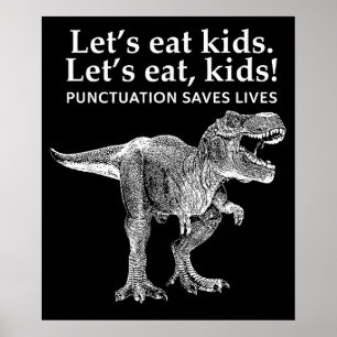 Laten we Kinder interpunctie eten redt levens van Poster