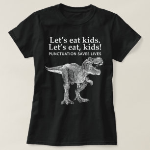Laten we Kinder interpunctie eten redt levens van T-shirt