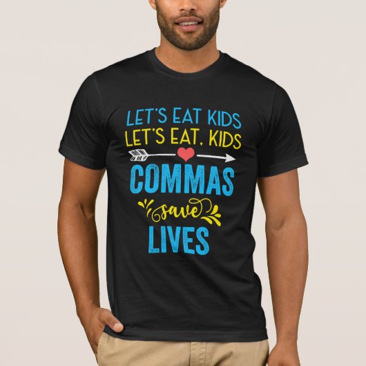 Laten we Kinderen eten T-shirt (Voorkant)