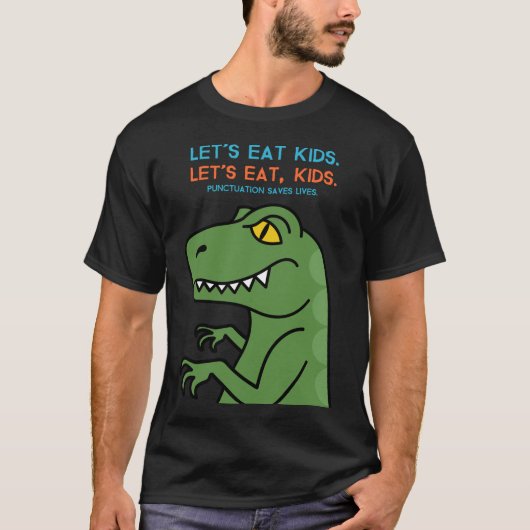 Laten we Kinderen eten T-shirt (Voorkant)
