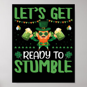 Laten we klaar zijn om te stompen poster