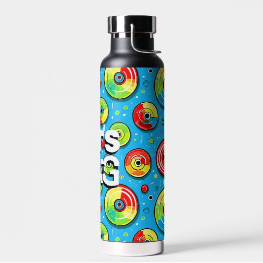 Laten we knallen | Disc Golf thema Waterfles (Links)