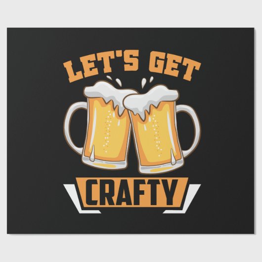 Laten we knap bier halen cadeaupapier (Vlak)