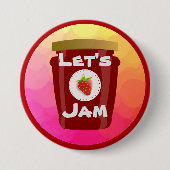 Laten we knop indrukken ronde button 7,6 cm (Voorkant)