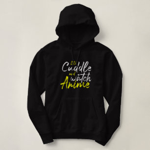 Laten we knuffelen en anime kijken - paar doelen hoodie