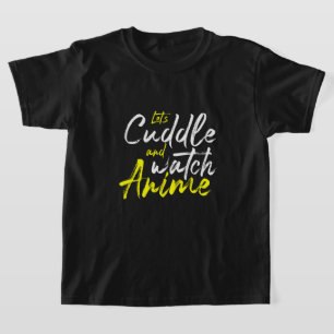 Laten we knuffelen en anime kijken - paar doelen t-shirt