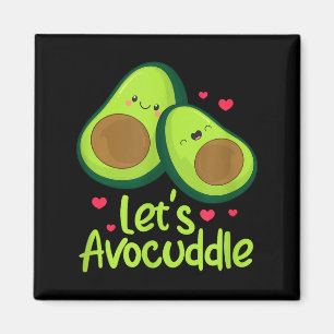 Laten we knuffelen Schattig Avocado Koppel Valenti Magneet