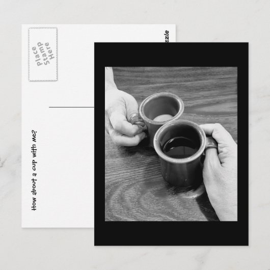Laten we koffie-Briefkaart hebben Briefkaart (Voorkant / Achterkant)