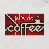 Laten we koffie doen! visitekaartje! visitekaartje (Voorkant)