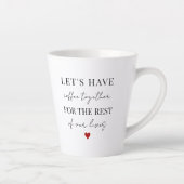 Laten we koffie samen Valentijnsdag hebben Latte Mok (Rechts)