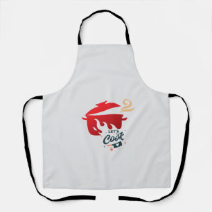 Laten we koken schort