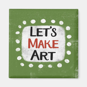 Laten we kunst koelkastmagneet maken magneet