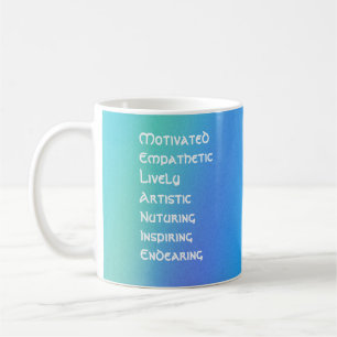 Laten we letter voor letter in "Melanie" duiken! - Koffiemok