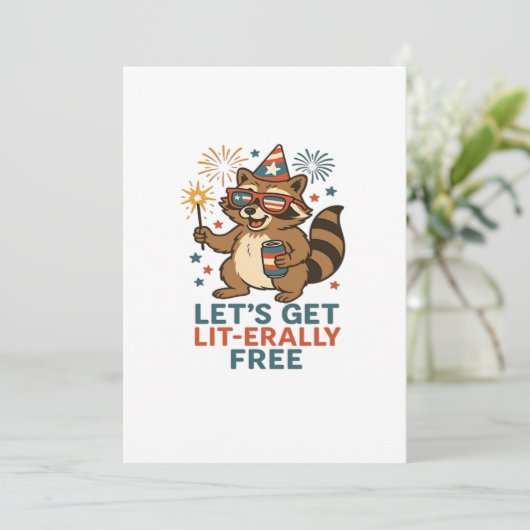 Laten we letterlijk gratis ontwerp krijgen - leuk feestdagenkaart (Staand voorkant)