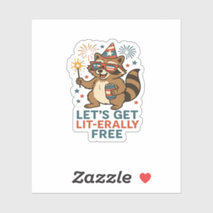 Laten we letterlijk gratis ontwerp krijgen - leuk sticker