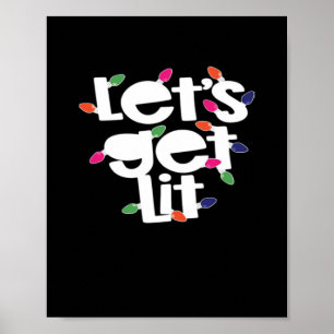Laten we licht geven gloeilampen klassieker poster
