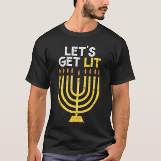 Laten we Licht worden Joods Hanukkah Chanukah Chan T-shirt