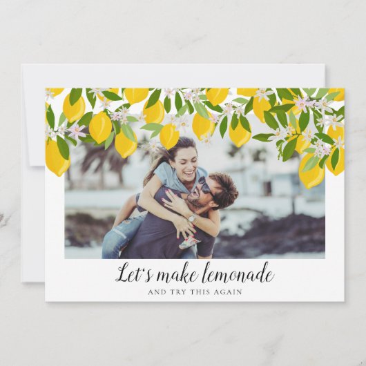 Laten we limonade maken, verander de datum foto kaart (Voorkant)