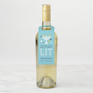 Laten we Lit halen Funny Hanukkah Flessenhanger