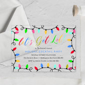 Laten we Lit halen | Kerstfeestdag — Cocktail Acryl Uitnodigingen
