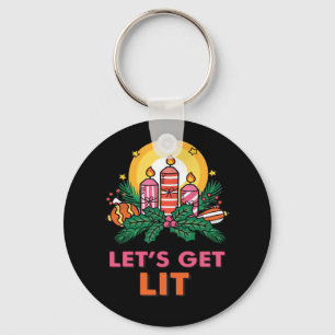 Laten we Lit halen Sleutelhanger