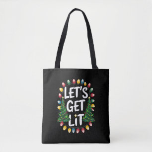 Laten we lol hebben Grappige Kerst Drinken Kerst L Draagtas