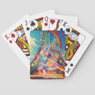 Laten we lol hebben, het leven is een achtbaan pokerkaarten