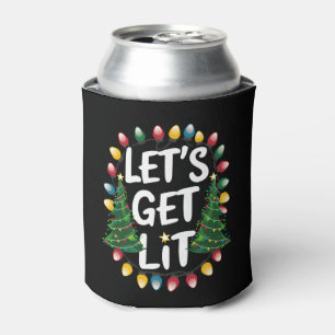 Laten we lol hebben met grappige kerst drinkende K Blikjeskoeler