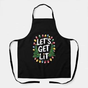 Laten we lol hebben met grappige kerst drinkende K Schort