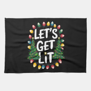 Laten we lol hebben met grappige kerst drinkende K Theedoek
