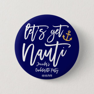 Laten we lol trappen Meidenavakantiefeestje Ronde Button 5,7 Cm
