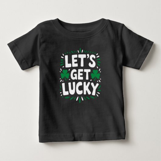 Laten we Lucky Shamrock Funny St Patrick's Day nem (Voorkant)