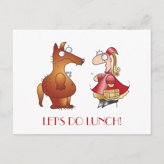 LATEN WE LUNCH DOEN! door April McCallum Briefkaart (Voorkant)