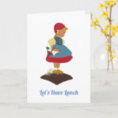 Laten we Lunch hebben Kaart (Gele Bloem)