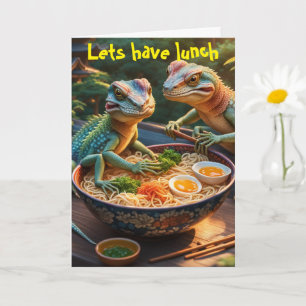 Laten we lunchen kaart