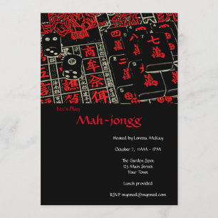 Laten we Mahjong afspelen - een aanpasbare uitnodi Kaart