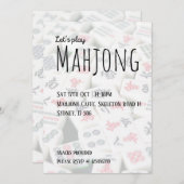 Laten we Mahjong spelen Kaart (Voorkant / Achterkant)