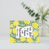 Laten we Make Lemonade maken Briefkaart (Staand voorkant)