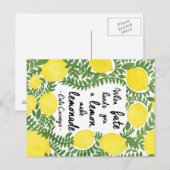 Laten we Make Lemonade maken Briefkaart (Voorkant / Achterkant)