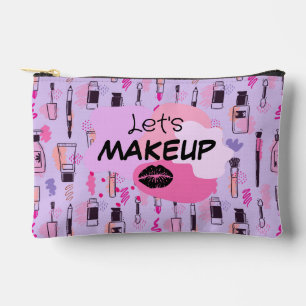 Laten we make-up kleine cosmetische zak etui