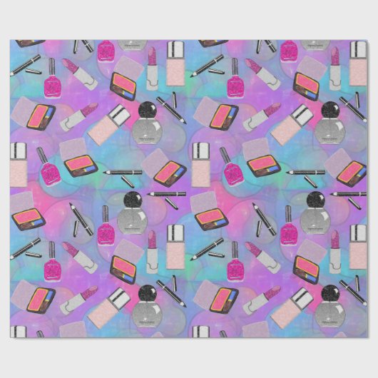 Laten we make-up maken cadeaupapier (Vlak)