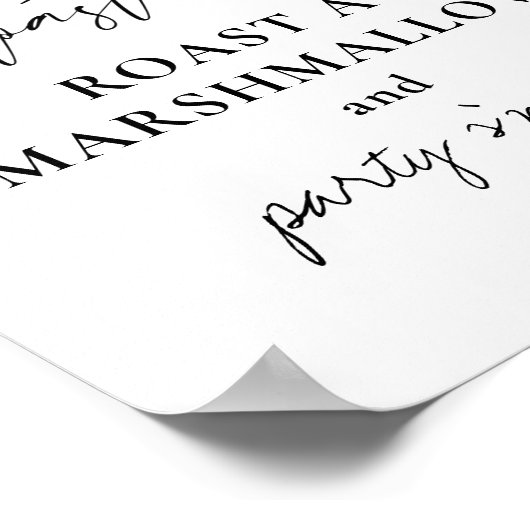 Laten we meer Marshmallow krijgen Poster (Hoek)