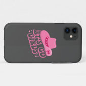 Laten we meiden gaan, meisjes reizen, Retro grafis Case-Mate iPhone Case (Achterkant (horizontaal))