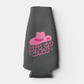 Laten we meiden gaan, meisjes reizen, Retro grafis Flesjeskoeler (Voorkant)