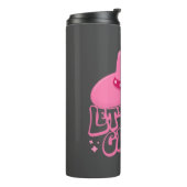 Laten we meiden gaan, meisjes reizen, Retro grafis Thermosbeker (Gedraaid links)